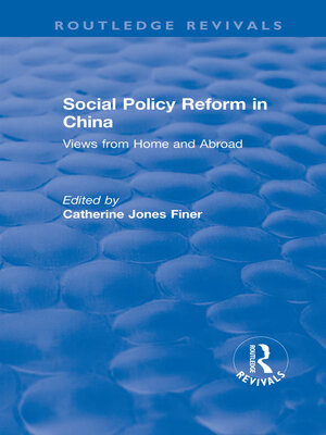 cover image of Social Policy Reform in China